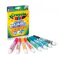 Фломастеры-штампы с мини-штампами (ultra-clean washable) 8 шт. Crayola