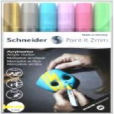 Маркер акриловый Schneider Paint-it 310 2 мм Wallet Set2 S120196 разноцветный