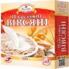 Хлопья овсяные ТМ Козуб Продукт в коробке 500 г 4820094536201