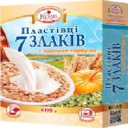 Хлопья ТМ Козуб Продукт 7 злаков + семена тыквы в коробке 600 г 4820094536232