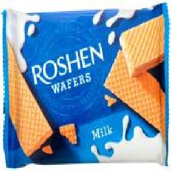 Вафли Roshen Wafers молоко 22 шт (4823077621635) 72 г