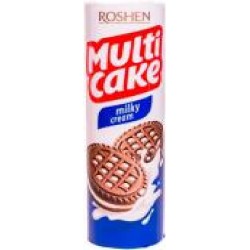 Печенье Roshen Multicake с молочно-кремовой начинкой (4823077609084) 180 г