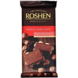 Шоколад Roshen экстрачерный с целым лесным орехом 90 г