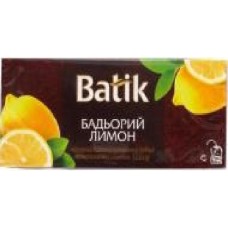 Чай черный Batik Бодрый лимон 25 шт. 37,5 г