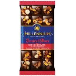 Шоколад Millennium Fruits&Nuts черный 80 г