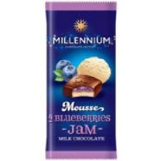 Шоколад Millennium Mousse Blueberry-Jam молочный 135 г