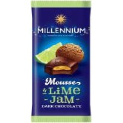 Шоколад Millennium Mousse с муссовой и лаймовой начинкой