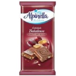 Шоколад Alpinella с арахисом и изюмом 90 г