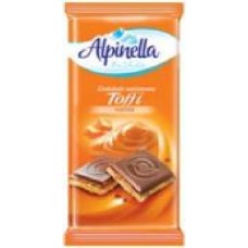 Шоколад Alpinella с начинкой тоффи 90 г