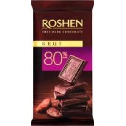 Шоколад Roshen черный Brut 80% 85г