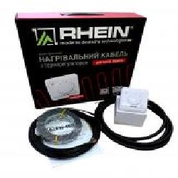 Нагревательный кабель Rhein 125/375 W 1,9 - 3 кв.м + терморегулятор