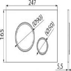 Кнопка смыва Alcaplast M778