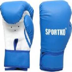 Боксерские перчатки SPORTKO 3004 4oz голубой с белым