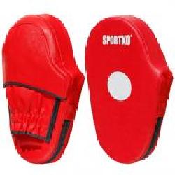 Лапы боксерские SPORTKO 4001-Red 18x30 см красный