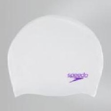 Шапочка для плавания Speedo PLAIN_MOUD_SILC_CAP_JU 8-70990C910 one size белый