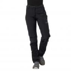 Брюки Jack Wolfskin ZENON SOFTSHELL PANTS WOMEN 1505111-6000 р. 42 черный