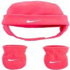 Комплект шапка+перчатки Nike SWOOSH BABY FLEECE CAP 6A2781-A4F 12-24M розовый