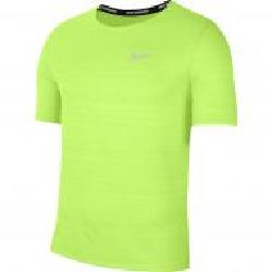 Футболка Nike M NK DF MILER TOP SS CU5992-358 р.S лайм