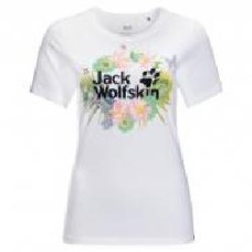 Футболка Jack Wolfskin PARADISE LOGO T W 1807661-5018 р.L белый