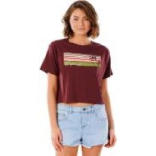 Футболка Rip Curl Tallows Crop Tee GTEKQ9-4370 р.S бордовый