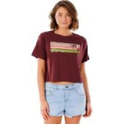 Футболка Rip Curl Tallows Crop Tee GTEKQ9-4370 р.S бордовый