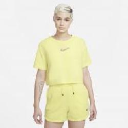 Футболка Nike W NSW CROP TEE PRNT DJ4125-712 р.XL желтый