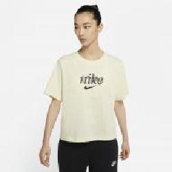 Футболка Nike W NSW TEE BOXY NATURE DD1456-113 р.S желтый