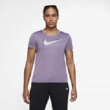 Футболка Nike W NK DF SWSH RUN TOP SS DD4898-574 р.S сиреневый