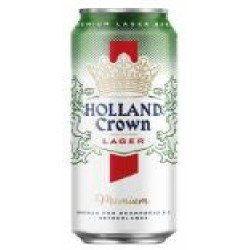 Пиво Holland Crown светлое фильтрованное ж/б 4,8% 0,5 л